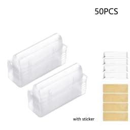 50Pcs Plastic Dome Lip Balm Money Card Holder Clear Cash Pouch Plastic Cards Domes Lip Balm Window Holder For Money Cash