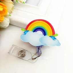 Cute Credit Card Clip Cartoon High Quality Retractable Hospital Nurse Badge Holder Reel Cute Cartoon ID Card Holder Keychains