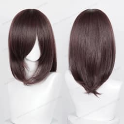 Anime 40cm Medium Basic Synthetic Bang Blond Cosplay Wig Black White Red Pink Green Brown Gold Blue Women Heat Resistant Hair