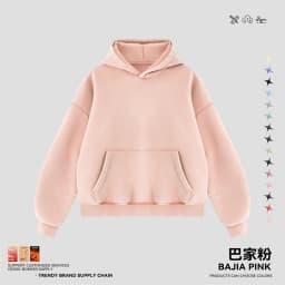 JMD Retro Winter 390gsm Washed Fleece Solid Hoodie For Man Unisex Boxyfit Distressed Soft Warm Hooded Pullovers Coat QH0161