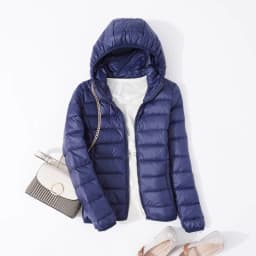 Winter Women 90% Ultra Light Down Jacket White Duck Down Hooded Jacket Long Sleeve Warm Coat Parka Female Solid Portable Outwear