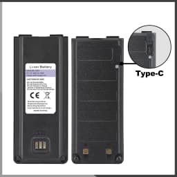 Original Baofeng UV 25 Li-ion Battery UV-25 Pro Max BL-UV25 High Capacity USB C Replacement Battery For BF-X5 UV-25L Ham Radio