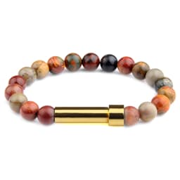 Natural Stone Couples Bracelet Secret Message Tube Notes Can Be Placed Friendship Bracelets For Women Men Charming Jewelry