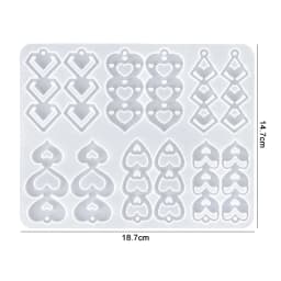 Earring Pendant Silicone Mold Epoxy Resin Mixed Style Jewelry Making Casting Molds DIY Charms Pendant Mould Creative Craft DIY