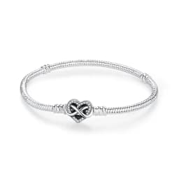 925 Sterling Silver Bracelets Bangles Original Love Heart Clasp Charms Beads Snake Chain Luxury DIY Jewelry For Women Gift