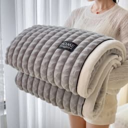 Plush Warm Winter Blanket Solid Plaid Coral Fleece Soft Thick Bed Blankets for Sofa Single Double Couple Furry Bedspread