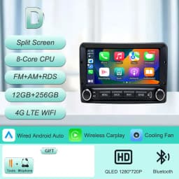 For Ford Fiesta Mk4 Mk5 Focus Mk1 Mondeo Mk2 Mk3 Fusion Transit Connect Ranger Puma Galaxy Mk1 Escort Mk6 Radia Player 6.86" 4G
