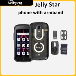 Unihertz Jelly Star Mini Smartphone Android 13 8GB 256GB Led Light Unlocked Transparent Backshell Cellphones 48MP Portable Phone