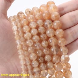 Natural Stone Square Beads Crack Crystals Gem Loose Spacer Cube Beads for Jewelry Making DIY Bracelet Necklace Accessories 6mm