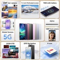 K-Touch NEW 14T Pro Mobile Phones Smartphone 7.3HD 5G Dual Card Dual Standby Cheap Cell Phone 7800mAh Android 15 WIFI GPS Global Version Cellphones For Men Women Gifts