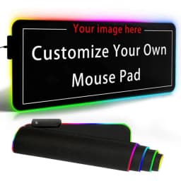 DIY Mouse Pad RGB Customized Desk Mat Mousepad Dropshipping Desk Gadgets Table Cushion Mouse Carpet Desktop Mat Setup PC Gamer
