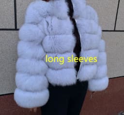 New Real Fox Fur Coat Women's Winter Warm 100% Natural Fur Jacket Short Raccoon Fur Coat Women's High Quality Hot Sale
