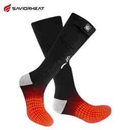 Savior Heat Battery Electric Heated Socks For Men Winter Warm Outdoor Sports Rechargeable Thermal Socks Foot Women For Cycling