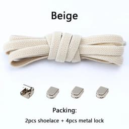 No tie Shoe laces Elastic laces Sneakers Flat Shoelaces without ties Quick Shoelace for Shoes Kids Adult One Size fits All Shoes