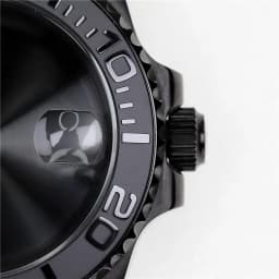 Black Brushed Bezel Watch Case with Sapphire Crystal Water Resistant for NH35 Nh36 Nh34 Automatic Mechanical Movement SKX Mods