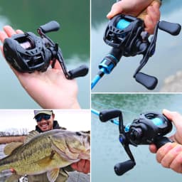SOUGAYILANG SSX DC Baitcasting Fishing Reel Digital Control Longcast 7.2:1 Max Drag 10kg Baitcaster Reel 178g Fresh Seawater