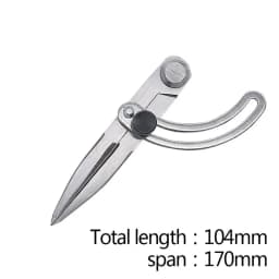 Stainless Steel Spacing Compass Adjustable Handmade Leather Rotating Diy Tool Edge Creaser For Industrial All Steel Marking