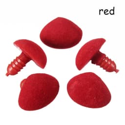 10pcs/bag 12*14mm Hot Craft DIY Tool Safety Plastic Triangle Nose Velvet Bear Buttons Dolls Accessories