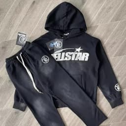 HS Uniform Big Logo Wash Water Heavy Industry Hoodie