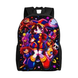 Jax Cartoon Digitals Circus Thermal Backpack Student Unisex Polyester University Backpacks Big Elegant School Bags Rucksack