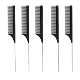 Professional Hair Tail Combs Stainless Steel Salon Cut Styling Comb Spiked Hair Care Styling Tools Barber Accessories Fine Teeth