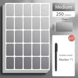 Waterproof Colorful Self Adhesive Assorted Stickers Removable Label Stickers Name Tag Bottle File Document School Supplies