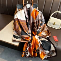 Luxury Design 180X90CM Long Shawls Beach Women Square Scarves Popular The Four Seasons Bandanna Sunscreen New Style Silk Scarf