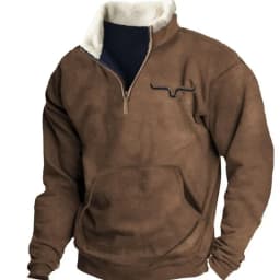 Spring Autumn New Men Wool Collar Half-zipper Hoodies Sweatshirts Print Casual European American Trend Jacket Long-sleeved Tops