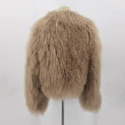 PINK JAVA QC23050-2 new arrival real mongolia sheep fur jackets women winter fur coat wholesale hot sale