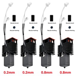 Nano-Coating Upgraded Hotend For Snapmaker U1 Hot End 0.2 0.4 0.6 0.8mm 24V48w Ceramic Block Kit High Flow J Head For u1 printer