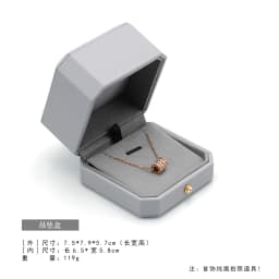 Grey Jewelry Gift Box Ring Earring Necklace Pendant Packaging Set Wedding Engagement Ring Case Bracelet Storage Box