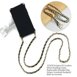 High Quality PU Leather Metal Handbag Chain Metal Replaceable Shoulder Bag Strap Durable Part Accessory Backpack Belts