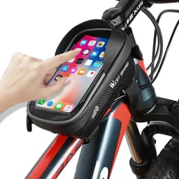 WEST BIKING Bicycle Bag High Quality EVA Waterproof Top Tube Bike Bag Touchscreen Cell Mobile Phone Bag 6.5 inch Phone Case