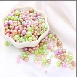 150Pcs Mix Size 3-8mm Beads With Hole Colorful Pearls Round Acrylic Imitation Pearl for DIY Jewelry Making Necklace Bracelet
