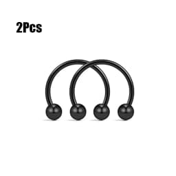 Punk C Shape Steel Nose Ring Horseshoe Lip Ring puncture Hook Clip Earrings Septum No Allergic Body Piercing Jewelry Nose Rings