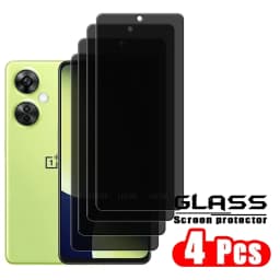 4Pcs For Oneplus Nord CE 3 Lite Glass Oneplus Nord CE 3 Lite Screen Protector 9H Anti-Spy Privacy Glass Oneplus Nord CE 3 Lite