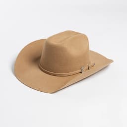 USPOP 100% Wool Felt Cowboy Hat with Belt Buckle 4 Sizes Wide Brim Jazz Hat Autumn Winter Fedoras