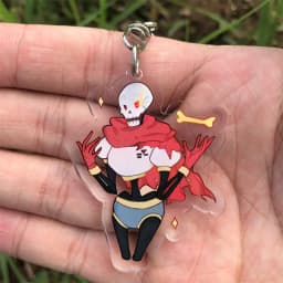 Anime Cosplay Accessories Undertale Sans Flowey Papyrus Asriel Keychain Game Key Chain Pendant Cartoon Badge Christmas Gifts