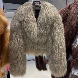 YOLOAgain 2025 Autumn Winter Warm Turn-Down Collar Real Mongolia Sheep Fur Jacket Coat Women Short Black Sheep Fur Jacket Female