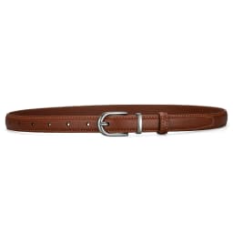 Ladies' Alloy Belt Buckle Two-Layer Cowhide Belt for Versatile, High-End, and Simple Business Casual Wear with Jeans