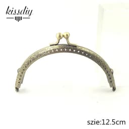 10PCS 6.5 7.5 8.5 10.5 12.5 15 20CM Semi-Circle Metal Purse Frame for Bag DIY Handmade Kiss Lock Wedding clutch frame Accessory