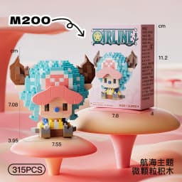 Hot Sun God Nika Luffy Micro Building Block Chopper Ace Buggy 3D Anime Model Assembly Mini Bricks Figure Toys For Gift