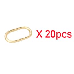 10-40pcs Metal Oval Ring Buckle 19-50mm Bag Strap Adjustment Loop Webbing Belt Buckle Garment DIY Accessories