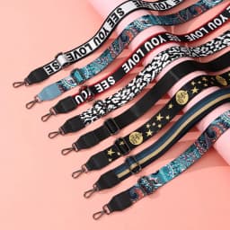 Nylon Bag Strap Woman Colored Wide Straps for Crossbody Messenger Shoulder Bag Accessories Adjustable Embroidered Belts Straps