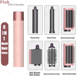 New Multil Hair Styler Auto Curling Dryer Wrap Hot/Cold Air Dryer 1300W Hair Straightener Curling Barrel Brush Salon Hair Dryer
