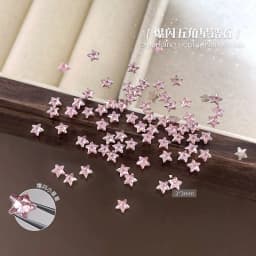 Mini 3mm Star Zircon Nail Flat Bottom Sparkling Zircon Christmas Pentagram Nail Decoration Accessories