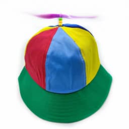 20 Colors Funny Propeller Rainbow Helicopter Baseball Cap Size S&L Unisex Kids Teens Small Heads Top Hat for Men Women