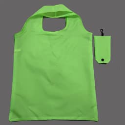 Shopping Bag for Women Men Solid Color Eco-friendly Folding Reusable Portable Shoulder Handbag Polyester for Travel Grocery