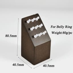 1 Piece Solid Wood Navel Rings Body Piercing Jewelry Belly Button Rings Display Seller Cases Display Tool