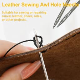 5Pcs DIY Handmad Leather Sewing Awl Hole Needle for Sewing or Repairing Leather Shoes Canvas Tent Shoes Repairing Tools